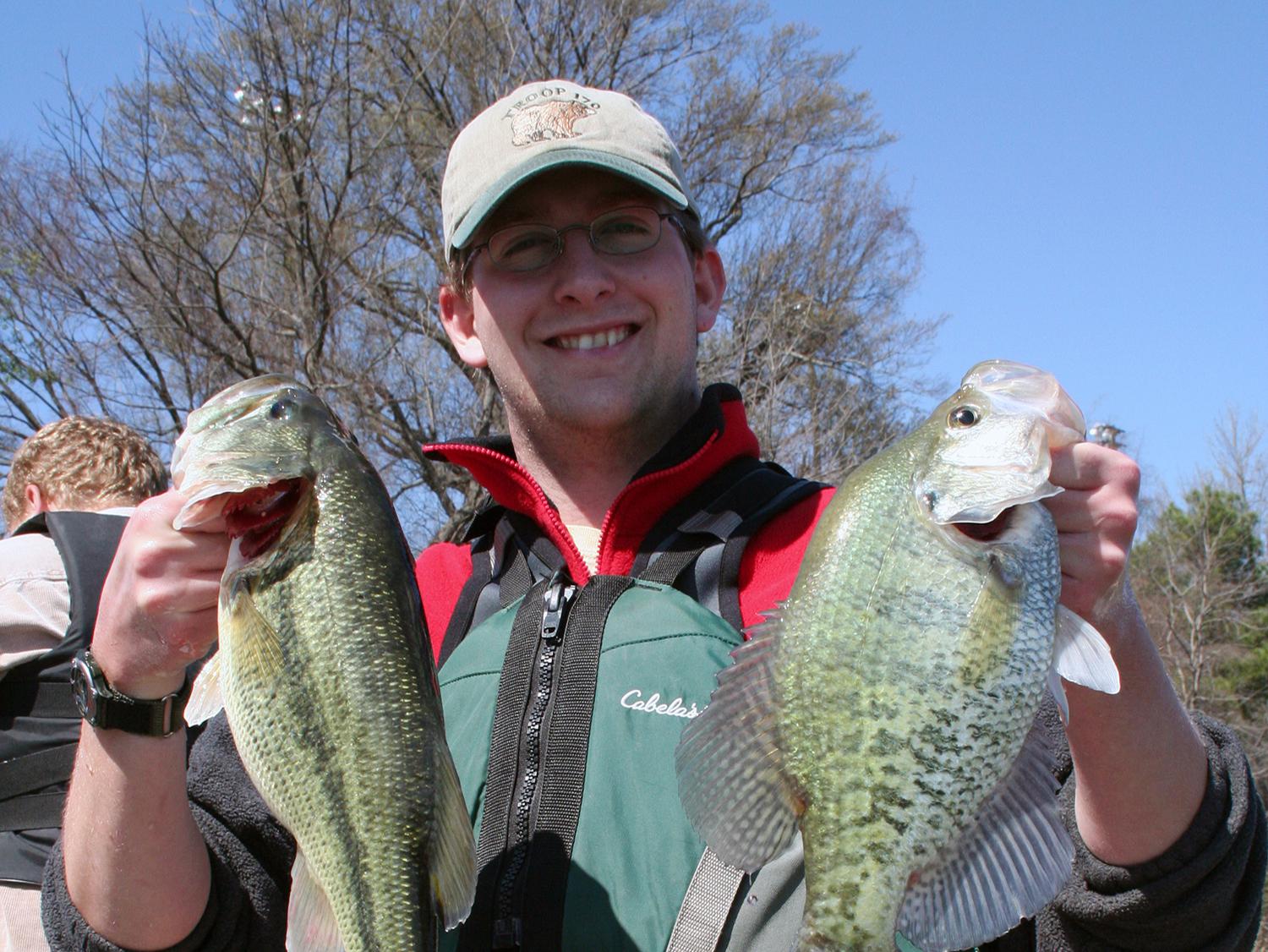A successful fisherman knows that a productive and healthy lake is important to produce large fish. (Photo by MSU Extension Service/Wes Neal)