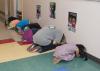 Preschoolers and workers practice together during a tornado drill at the Mississippi State University Child Development and Family Studies Center on July 16, 2014. (Photo by MSU Ag Communications/Kat Lawrence)