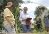 Colleen Wilkins, owner of Sunnyside in Natchez, gathers ideas while visiting the Southern Heritage Garden at the Vicksburg National Military Park on June 13, 2017. (Photo by MSU Extension Service/Bonnie Coblentz)