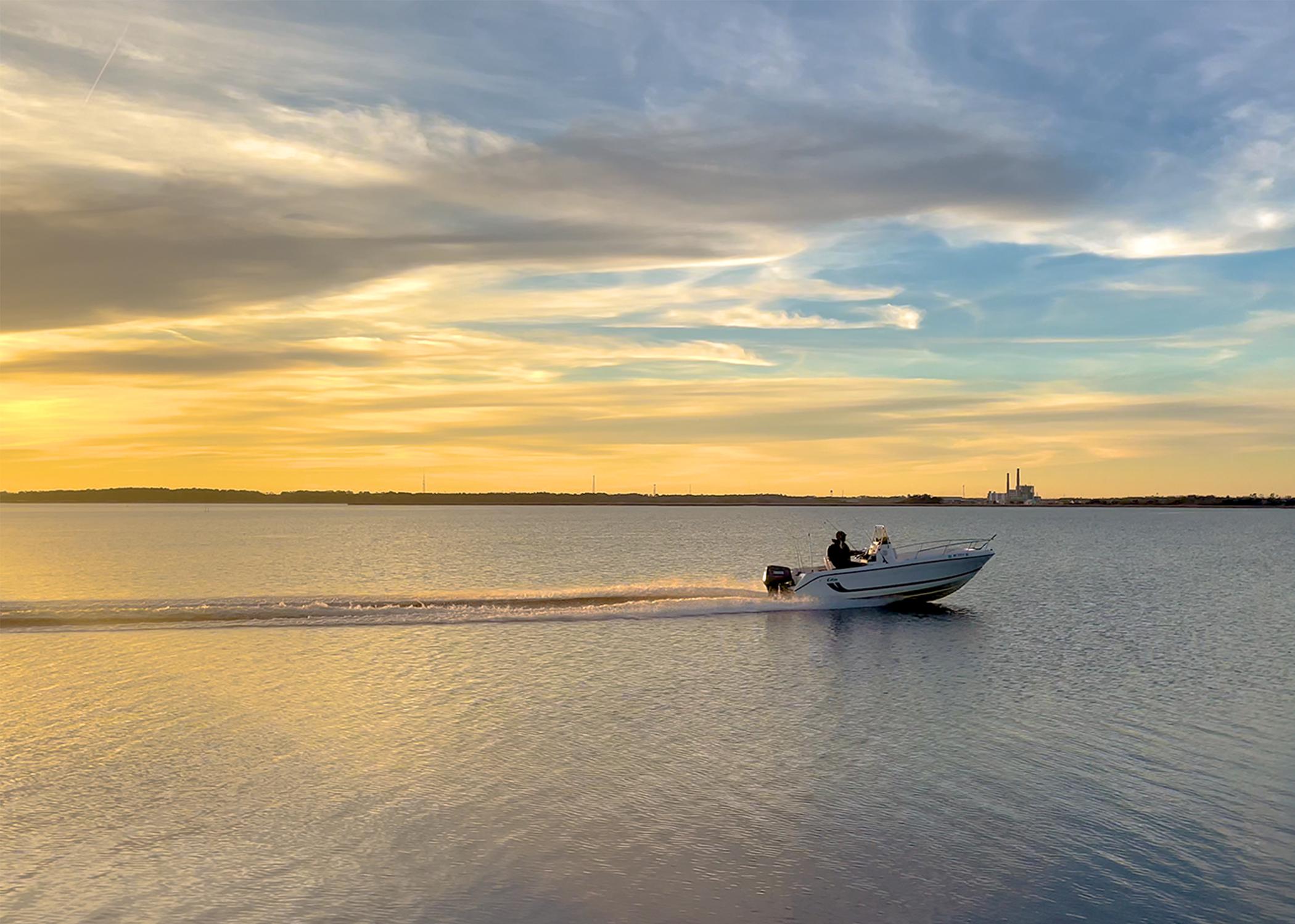 Boat in water