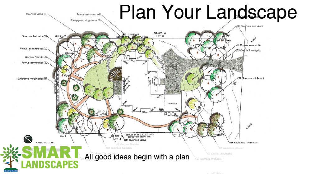 colored landscape plan