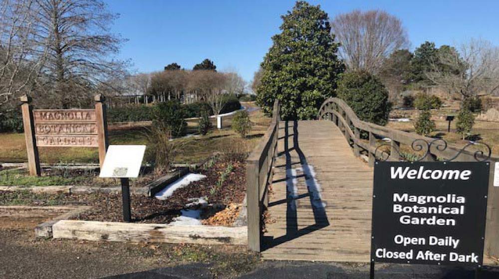 Bridge main entrance winter.