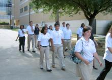 Participants in Mississippi State University's Rural Medical Scholars program visit the University of Mississippi Medical Center in Jackson to get an introduction to the medical school experience. (Photo by MSU Extension Service/Bonnie Carew)