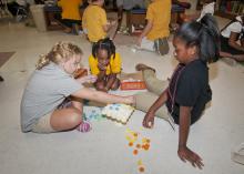 The YES! program engages fourth and fifth grade students at Henderson Ward Stewart Elementary in science, technology, engineering and math topics through hands-on activities, educational games and experiments. (Photo by Scott Corey)