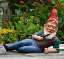 Gnomes are the creatures of woodland legend representing the earth, and they make a fun addition to Mississippi gardens. (Photo courtesy of Wikimedia Commons)