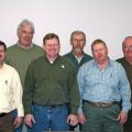 Mississippi Peanut Growers Association officers were elected at the organization's annual meeting. Elected for 2008 were, left to right, front row, Mike Steede, secretary, George County; Lonnie Fortner, vice president, Claiborne County; Clayton Lawrence, president, George County; back row, Joc Carpenter, Claiborne County; Van Hensarling, treasurer, Perry County; and Joe Morgan, Forrest County.