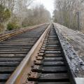 A dual-treatment system developed at Mississippi State University helps save railroad companies money by significantly extending the service life of railroad crossties. (Photo by Kat Lawrence)