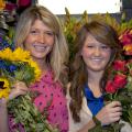 Mississippi State University senior Elizabeth McDougald of Starkville and junior Brittany Sims of Kosciusko recently received the only two scholarships given by the American Institute of Floral Designers Foundation. (Photo by MSU Ag Communications/Kat Lawrence)