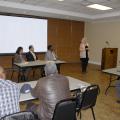 U.S. Department of Agriculture Under Secretary for Rural Development Lisa Mensah, seated at left, visited Mississippi Jan. 23, 2015 during her first trip since being confirmed for the post. (Photo by MSU Ag Communications/Nathan Gregory)